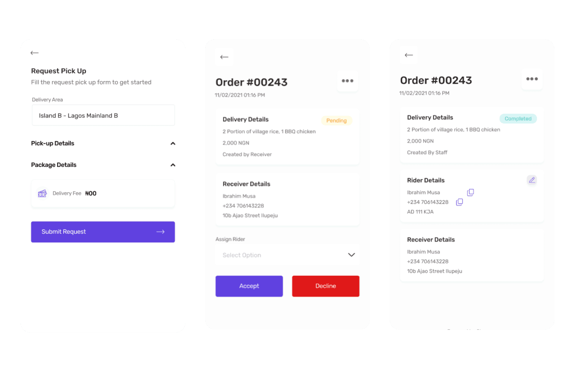 Order demo